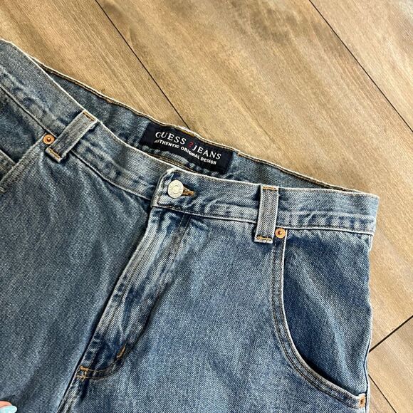 Vintage Guess Light Blue Denim Jeans Men‎ 31x26 - Picture 3 of 8